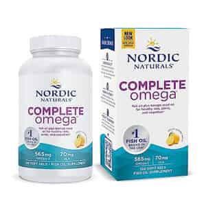 Nordic Naturals Complete Omega 3 Fish Oil 565 Mg Omega 3 Fish Oil Epa & Dha Lemon 120 Softgel