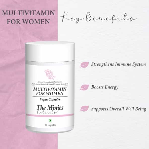 Minies Naturals Multivitamins For Women Vegan Capsules
