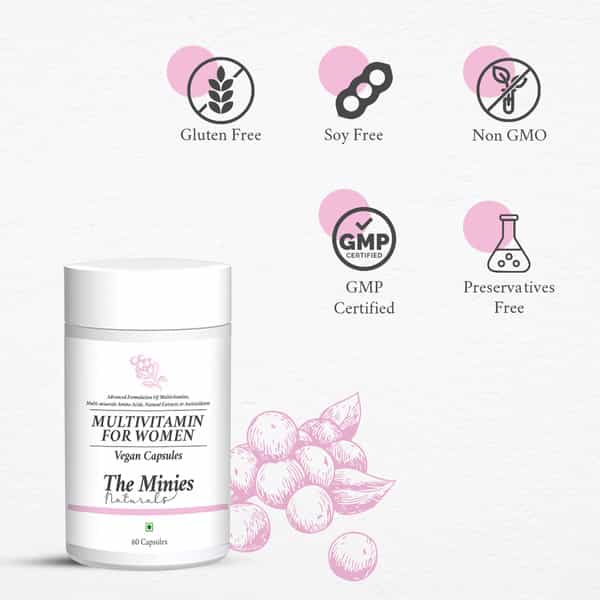 Minies Naturals Multivitamins For Women Vegan Capsules