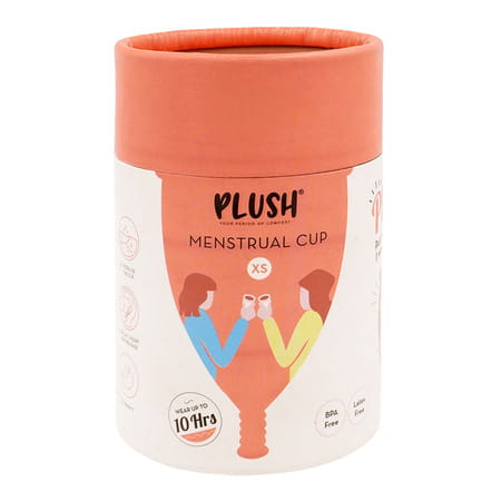 Plush 100% Reusable Menstrual Cup For Women With Cotton Pouch | Size Extra Small