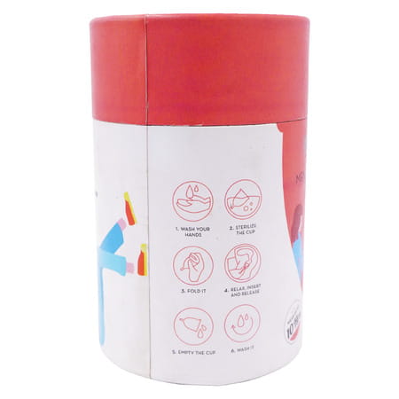 Plush 100% Reusable Menstrual Cup For Women With Cotton Pouch | Size Extra Small