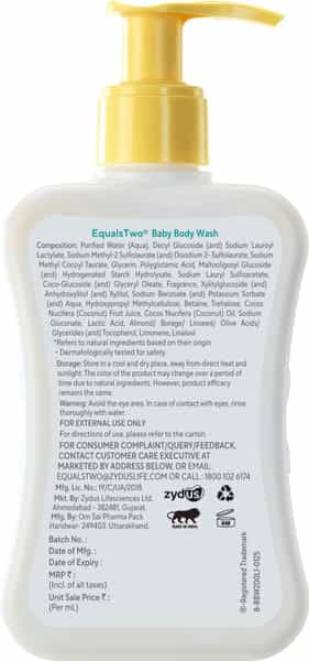 Equalstwo Two-In-One Baby Body Wash 200 Ml