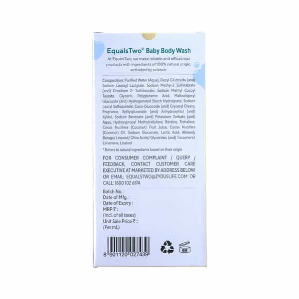 Equalstwo Two-In-One Baby Body Wash 200 Ml