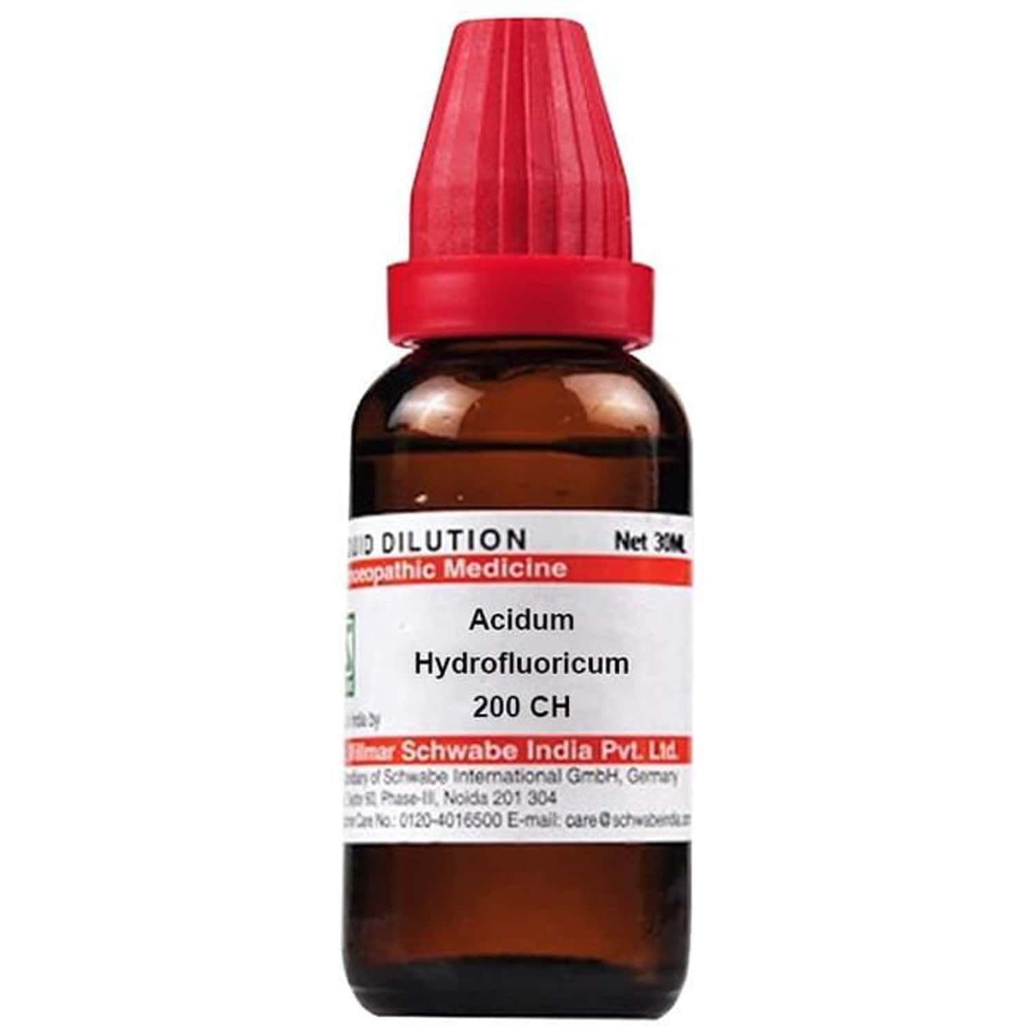 Dr. Willmar Schwabe India Acidum Hydrofluoricum Dilution 200 Ch 30 Ml