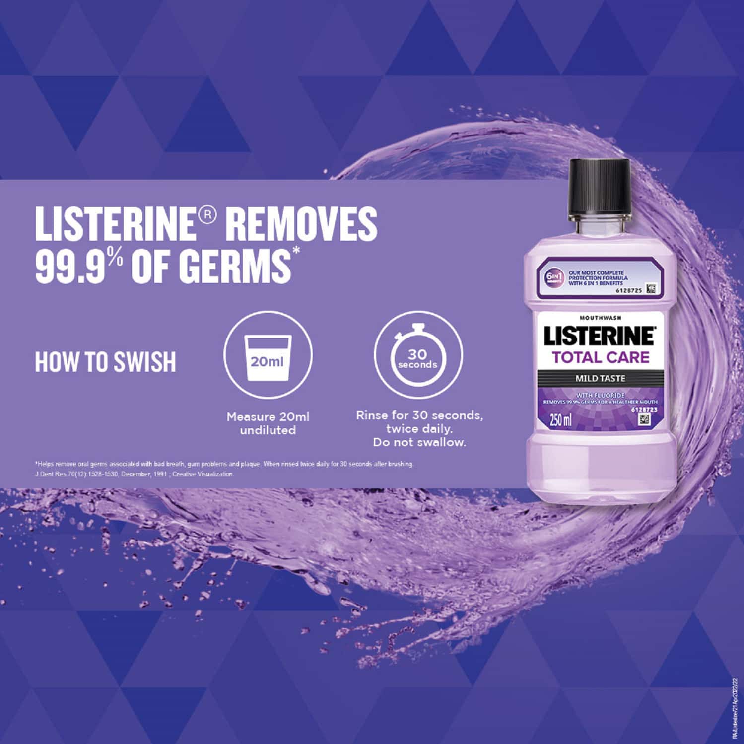 Buy LISTERINE TOTAL CARE MILD TASTE BOTTLE OF 250ML MOUTH WASH Online