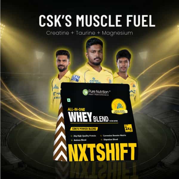 Pure Nutrition Nxtshift Whey Blend Filter Coffee | 26G Protein Multi-Source Formula 1 Kg