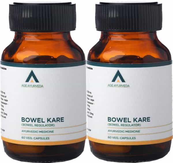 Age Ayurveda Bowel Kare Care - 60 Vegetable Capsules (Pack Of 2)