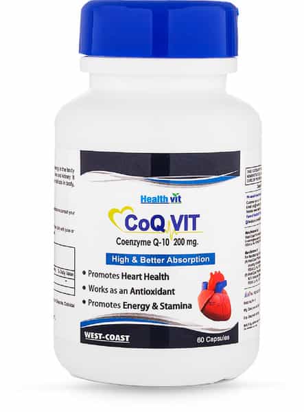 Healthvit High Absorption Co-Qvit Coenzyme Q10 - 200Mg - 60 Capsules