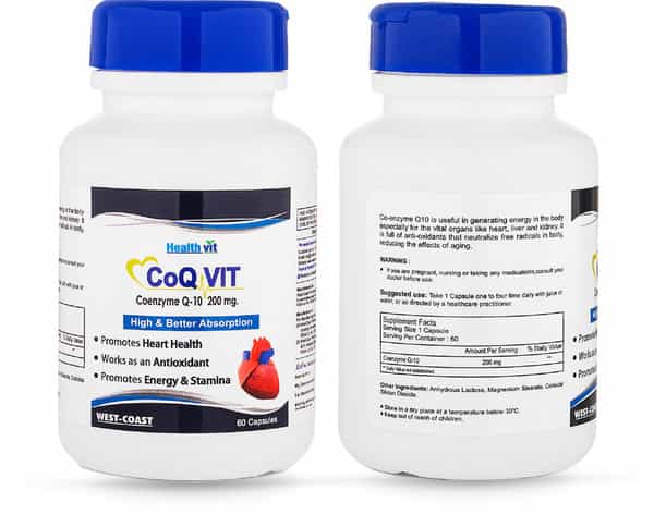 Healthvit High Absorption Co-Qvit Coenzyme Q10 - 200Mg - 60 Capsules