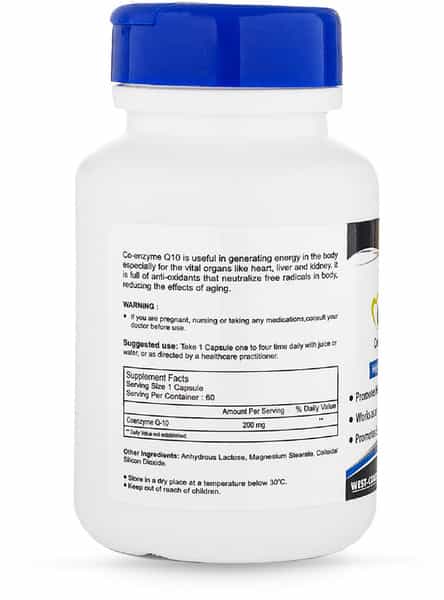 Healthvit High Absorption Co-Qvit Coenzyme Q10 - 200Mg - 60 Capsules