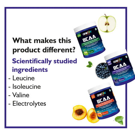 Onelife Bcaa Blueberry - 250gm