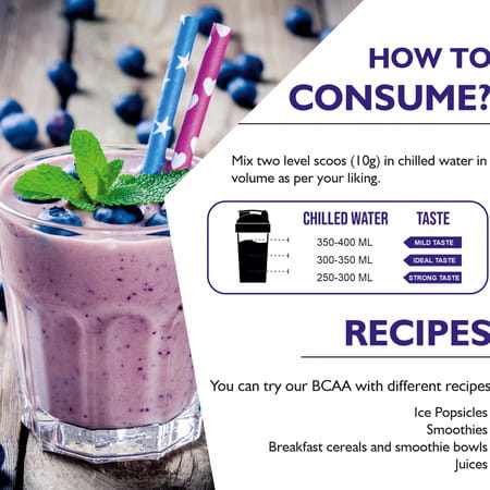 Onelife Bcaa Blueberry - 250gm