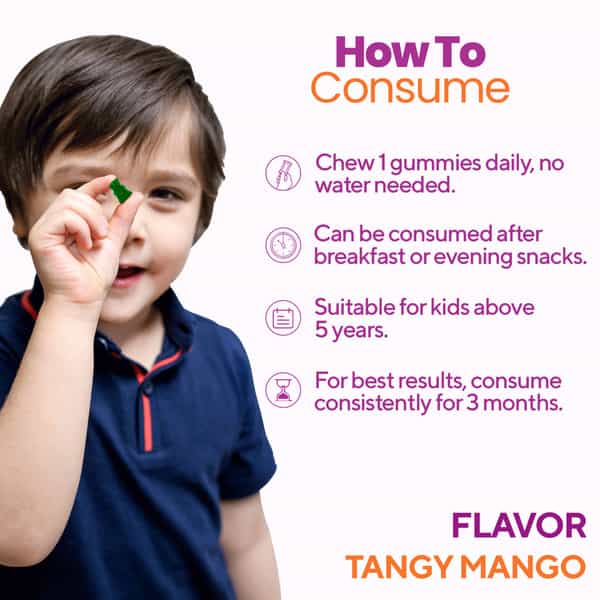 Zingavita Strong Immunity Booster Multivitamin Gummies For Kids 30 Vegan Gummies