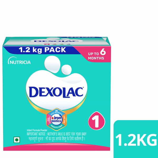 Dexolac 1 | Infant Formula | Upto 6 Months | Powder | Box 1.2 Kg