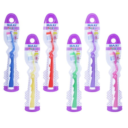 Maxi Twisty Junior Toothbrush (Pack Of 6)