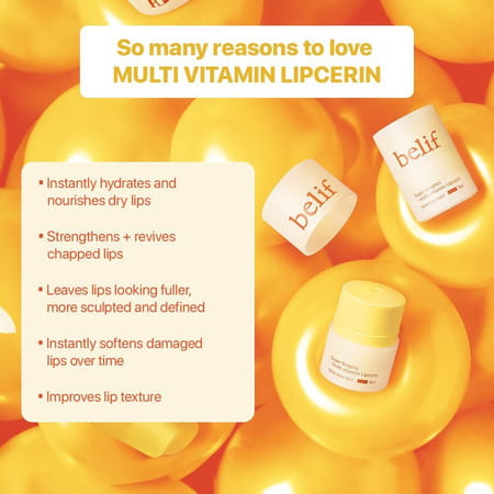 Belif Superknight Multi Vitamin Lipcerin Korean Lip Mask Scrub &Glowybalmwithceramide&Peptide(15ml)