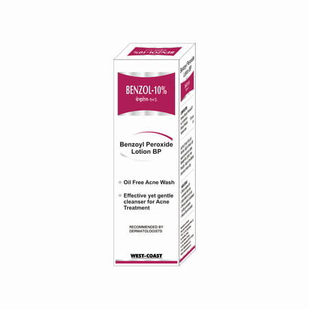 West-coast Benzol 10% Peroxide Lotion Face Wash - 60ml