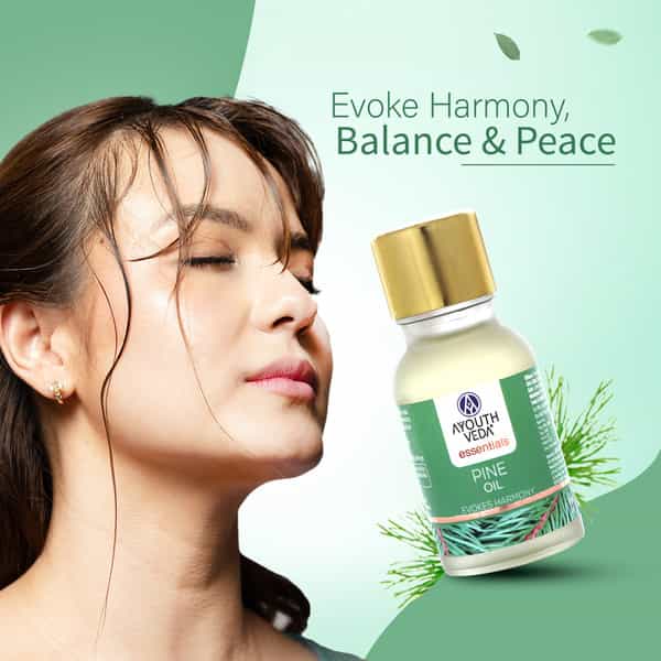 Ayouthveda Pine Essential Oil For Aromatherapy To Relax Mind & Revitalize Body & Spirit 15 Gm