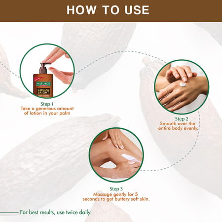 Nature'S Essence Cocoa Bright Body Lotion With Pure Cocoa & Shea Butter | Buttery Soft Skin | 400ml