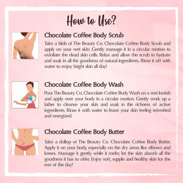 The Beauty Co. Chocolate And Coffee Gift Set (Set Of 6)