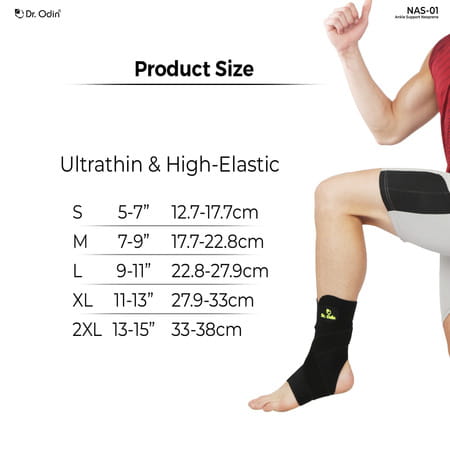 Dr. Odin Neoprene Ankle Support Unparalleled Support | Ankle Stability & Injury Prevention | Medium