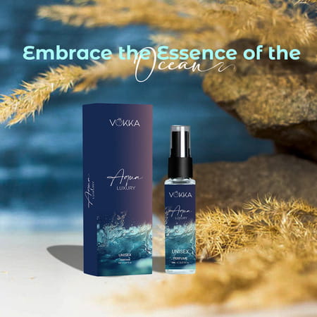 Vokka Pocket Perfume Aqua 8ml Luxury Long Lasting Perfume For Men & Women | Aqua Woody Musky Notes