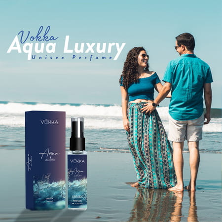 Vokka Pocket Perfume Aqua 8ml Luxury Long Lasting Perfume For Men & Women | Aqua Woody Musky Notes