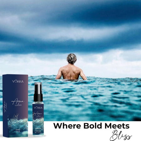 Vokka Pocket Perfume Aqua 8ml Luxury Long Lasting Perfume For Men & Women | Aqua Woody Musky Notes