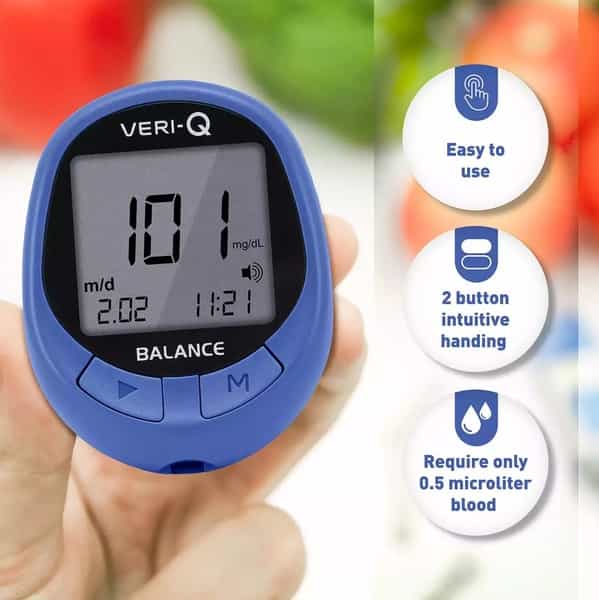 Veriq Glucometer Kit (With 10 Strips)