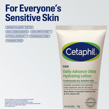 Cetaphil Dam Daily Advance Ultra Hydrating Lotion 50 Gm
