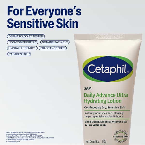 Cetaphil Dam Daily Advance Ultra Hydrating Lotion 50 Gm