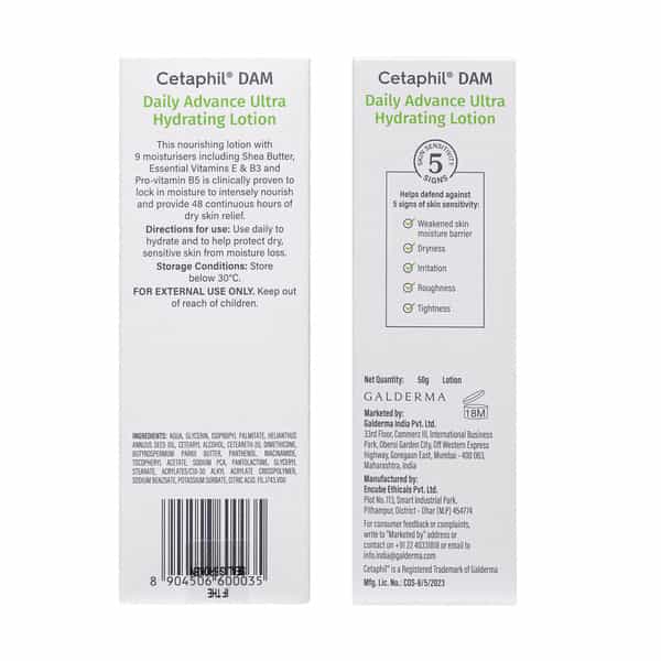 Cetaphil Dam Daily Advance Ultra Hydrating Lotion 50 Gm