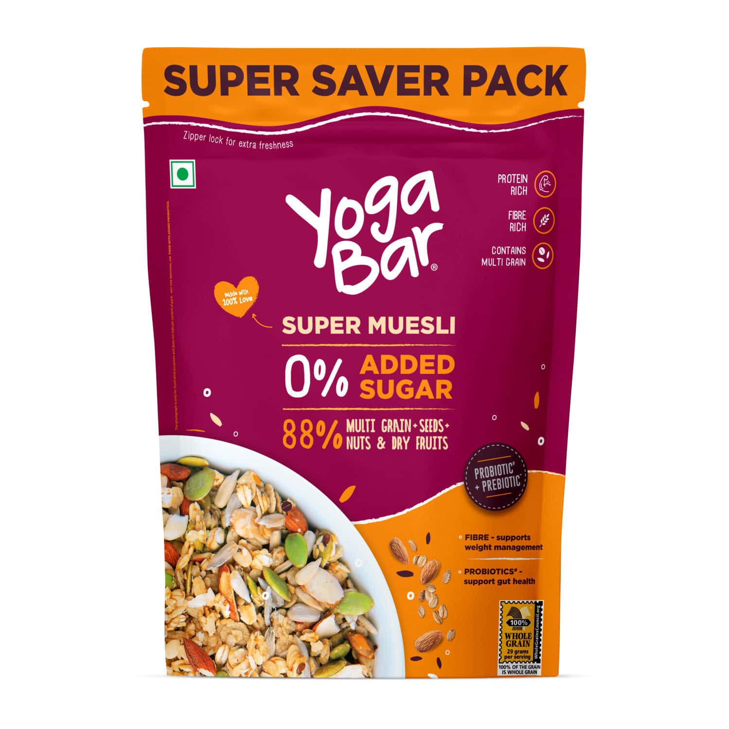 Yoga Bar Super Muesli Breakfast 700 G Pack