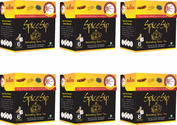 Spice Sip Immunity Boosting Herbal Tea - Pack Of 6 (6 X 12 G)