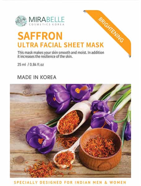 Mirabelle Saffron Ultra Facial Sheet Mask