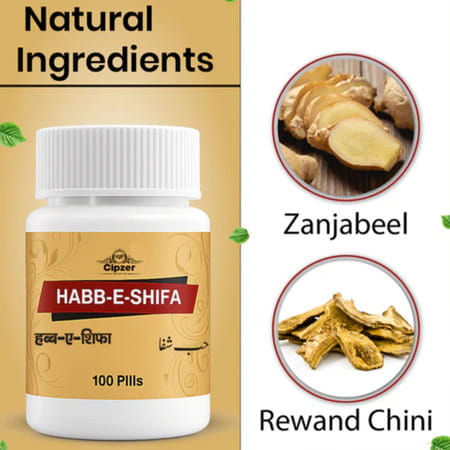 Cipzer Habb-E-Shifa100 Pills | Supports Wellness| Stress Relief & General Vitality
