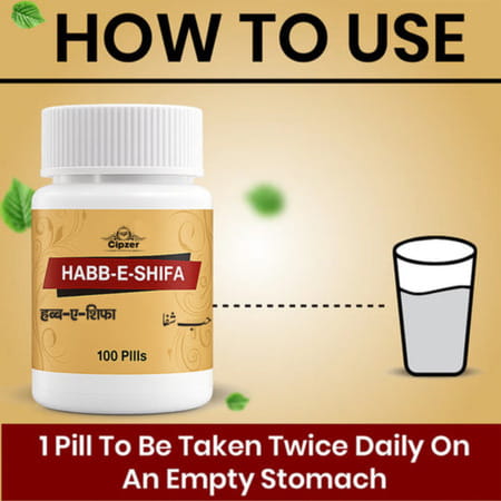 Cipzer Habb-E-Shifa100 Pills | Supports Wellness| Stress Relief & General Vitality