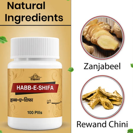 Cipzer Habb-E-Shifa100 Pills | Supports Wellness| Stress Relief & General Vitality