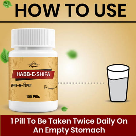 Cipzer Habb-E-Shifa100 Pills | Supports Wellness| Stress Relief & General Vitality
