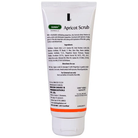 Baksons Apricot Aloevera With Neem And Cucumber Scrub 100 Gm