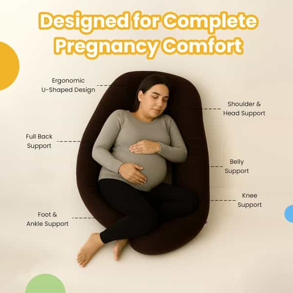 Nuluv Maternity Pillow - Dark Brown