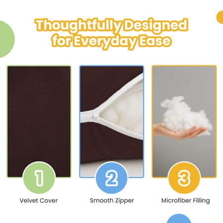 Nuluv Maternity Pillow - Dark Brown