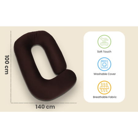 Nuluv Maternity Pillow - Dark Brown
