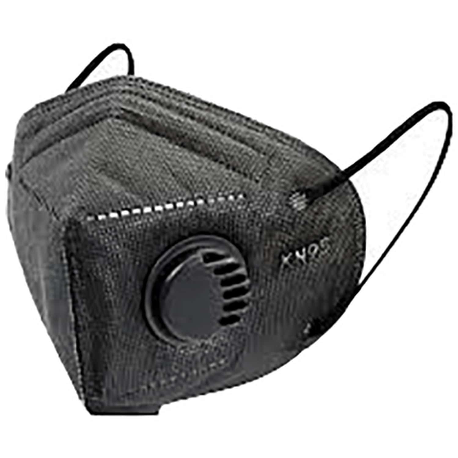 V-Cure Kn95 Mask With Valve Black