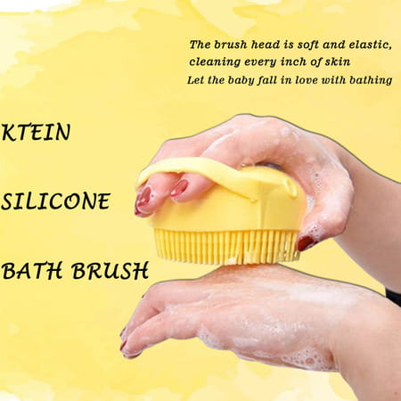 Ktein Silicone Bath Brush | Exfoliating & Massage Silicone Brush | Mud & Dirt Remover - (1 Unit)