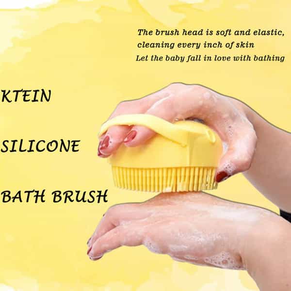 Ktein Silicone Bath Brush | Exfoliating & Massage Silicone Brush | Mud & Dirt Remover - (1 Unit)