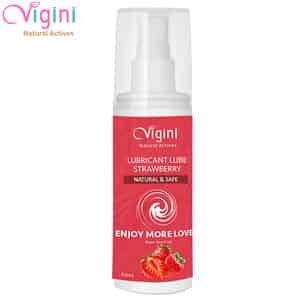 Vigini Intimate Strawberry Lubricant Personal Lube Non-sticky Water Based Gel For Long Lasting Time
