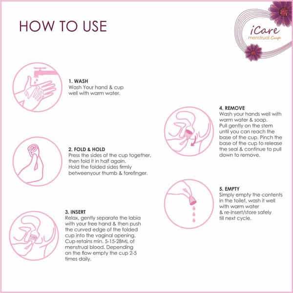 Icare Reusable Hygienic Menstrual Cup For Women - Large 1