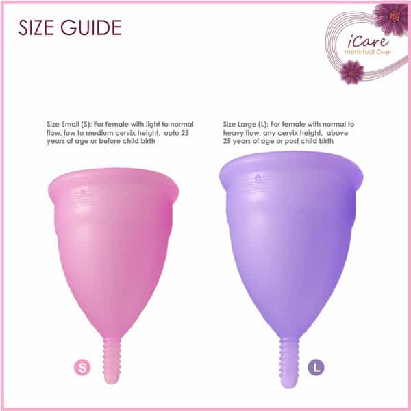 Icare Reusable Hygienic Menstrual Cup For Women - Large 1