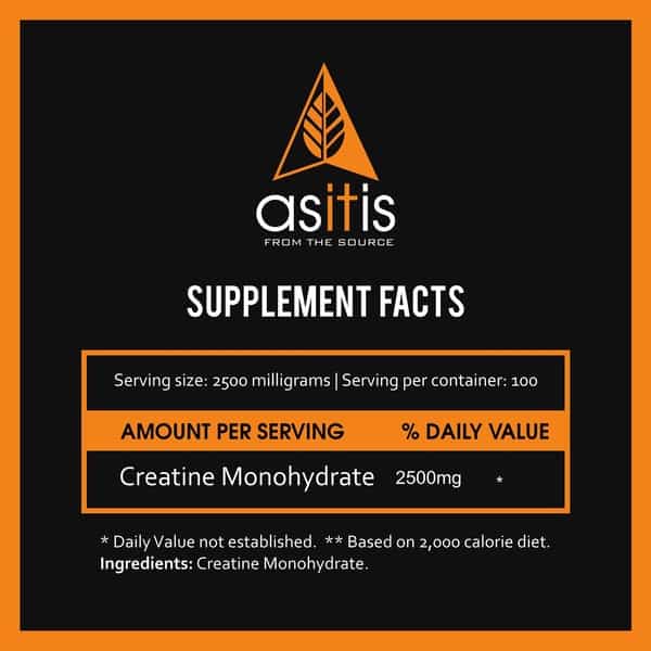 As-It-Is Nutrition Pure Creatine Monohydrate Powder 250 Gm